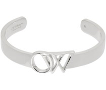 Silver 'OW' Bracelet