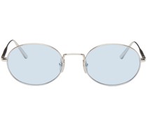 Silver Oval Sunglasses