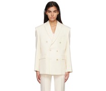 Off-White Double-Breasted Blazer