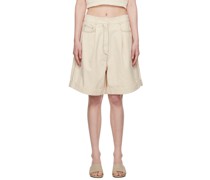 Off-White Pleated Shorts