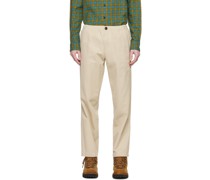 Beige Bank Trousers