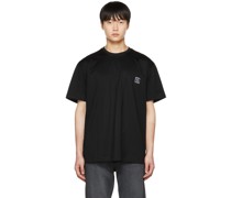 Black Embroidered T-Shirt