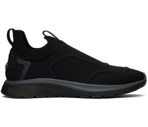 Black Slip-On Sneakers