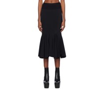 Black Divine Midi Skirt