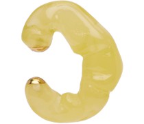 Yellow Ruffle Single Ear Cuff