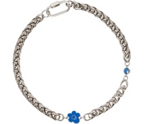 SSENSE Exclusive Silver Flower Necklace