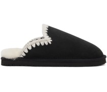 Black Suede Slippers