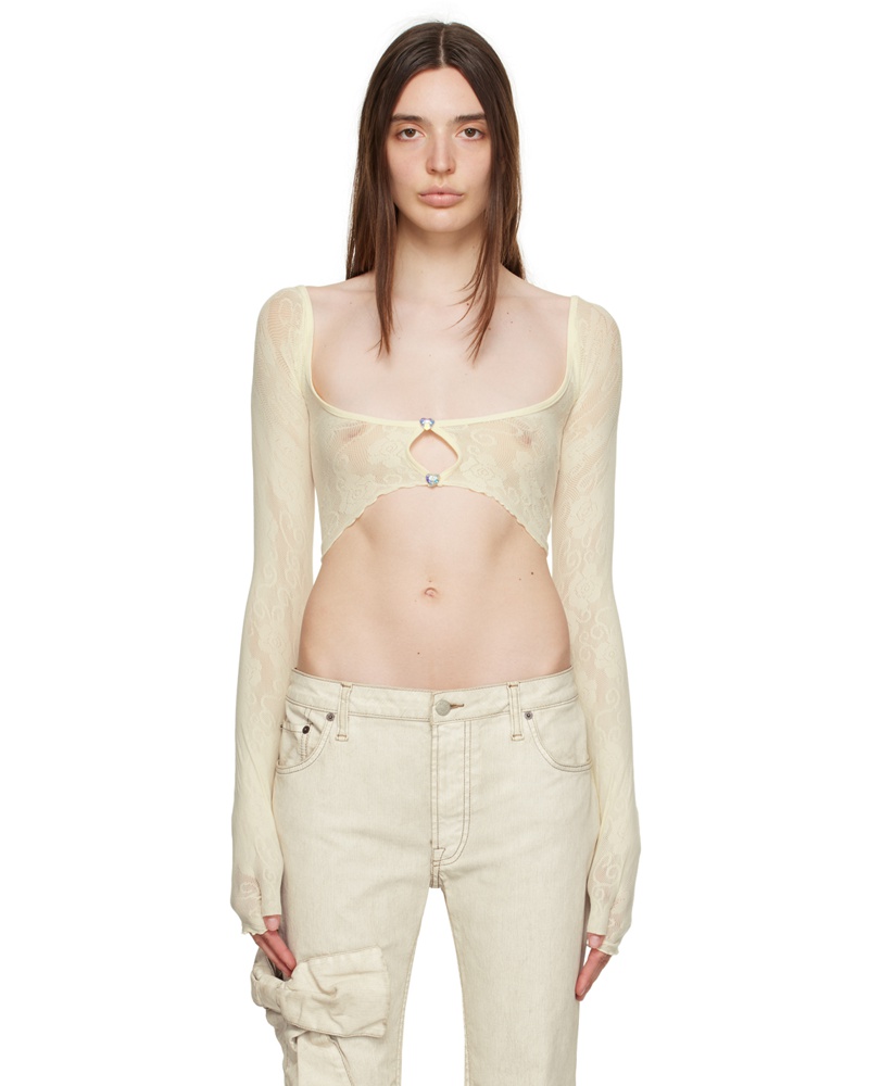 Poster Girl Damen SSENSE Exclusive White Octavia Long Sleeve T-Shirt Poster Girl Damen SSENSE Exclusive White Octavia Long Sleeve T-Shirt