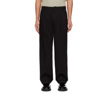 Black Pleated Trousers