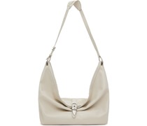 Beige Belted Bag