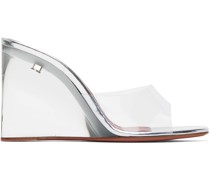 Transparent Lupita Glass Wedge Heeled Sandals