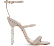Gold Rosalind Crystal Heeled Sandals