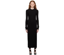 Black Foundation Midi Dress