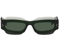 Green Rectangular Sunglasses