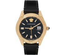 Black & Gold Greca Time Watch