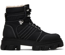 Black Cleated Hiking Boots