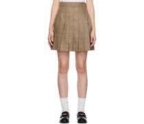 Tan Ace Miniskirt