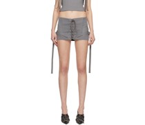 Gray Lethal Miniskirt