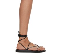 Black String Flip Flops