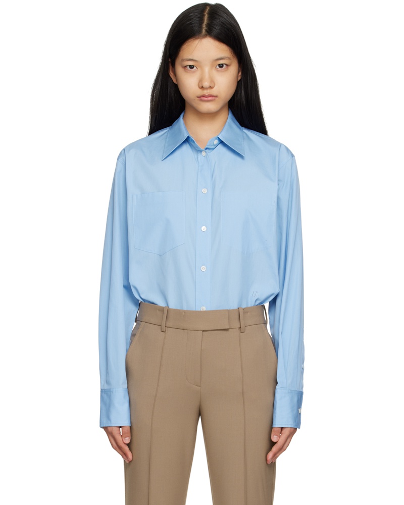 Helmut Lang Damen Blue Core Shirt
