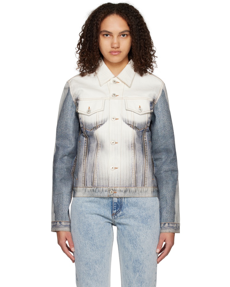 Y/PROJECT Damen Blue Jean Paul Gaultier Edition Denim Jacket
