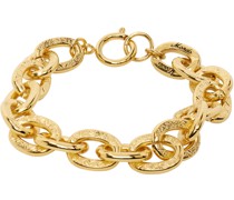 Gold Scroll Chain Bracelet