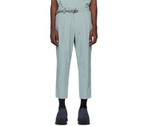 Blue Belted Trousers