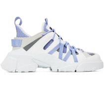 White & Blue Orbyt Descender 2.0 Sneakers