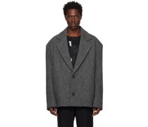 Gray Oversized Jacket