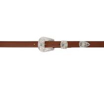 Brown Papillion Western Belt