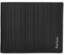 Black Shadow Stripe Wallet