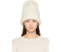 Off-White Rolled Brim Beanie