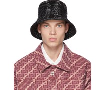 Black Quilted Bucket Hat