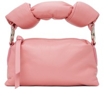 Leather Knotted Handle Cushion Bag