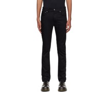 Black Lean Dean Slim Tapered Jeans