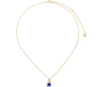 SSENSE Exclusive Gold & Blue Flare Necklace