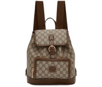 Beige & Brown GG Supreme Retro Backpack