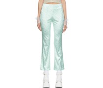 SSENSE Exclusive Green Petra Bell Trousers