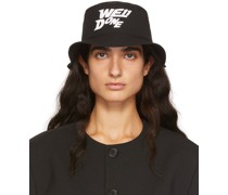 Black Basic Logo Bucket Hat