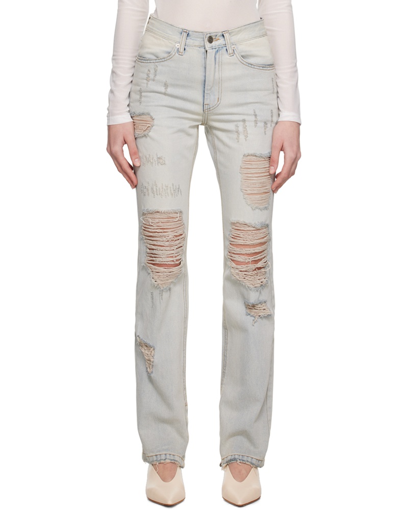 TheOpen Product Damen Blue Distressed Jeans
