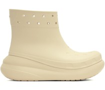 Beige Crush Boots