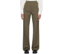 Khaki Drawn Trousers