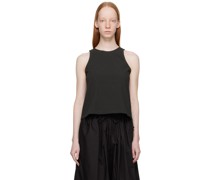 Black Drawstring Tank Top