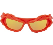 SSENSE Exclusive Red Twisted Sunglasses