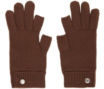 Brown Cashmere Touchscreen Gloves