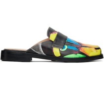Multicolor Bauhaus Face Slip-on Loafers