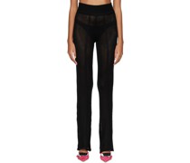 Black Acrylic Lounge Pants