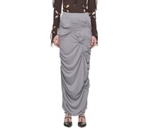 Gray Markiza Maxi Skirt