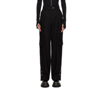 Black Pleated Trousers