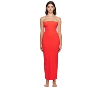 Red Fits Everybody Tube Maxi Dress